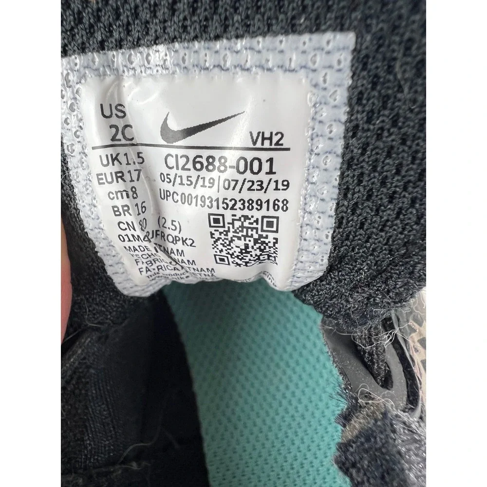 Nike Downshifter 9‎ TD Toddler Shoes Black Teal CI2688-001 Size 2C